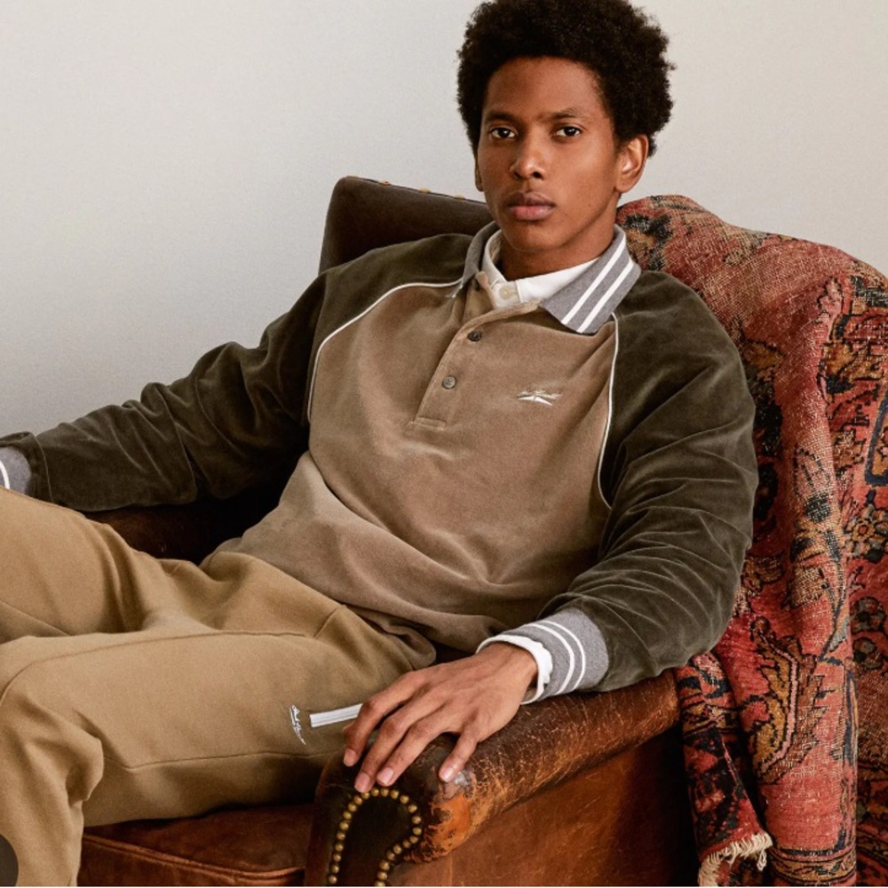 Todd Snyder x Jack Purcell Converse Velour Rugby Polo